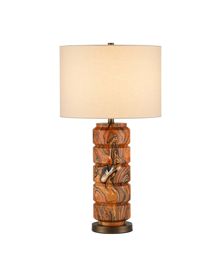 Crantock Orange Table Lamp