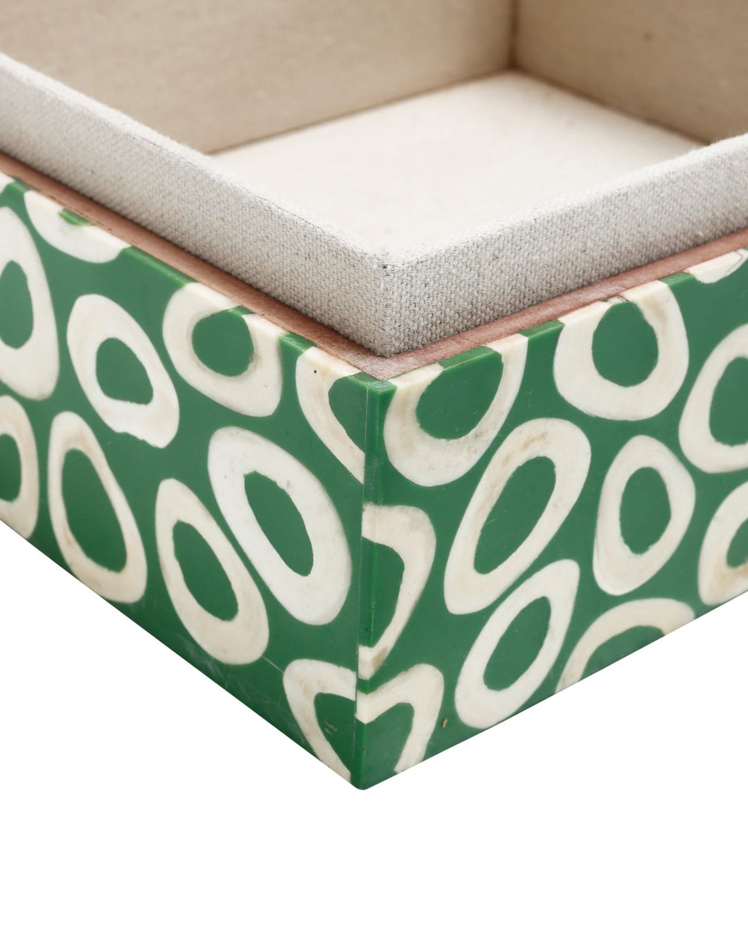 Boxes Ovoid Green Box Set of 2