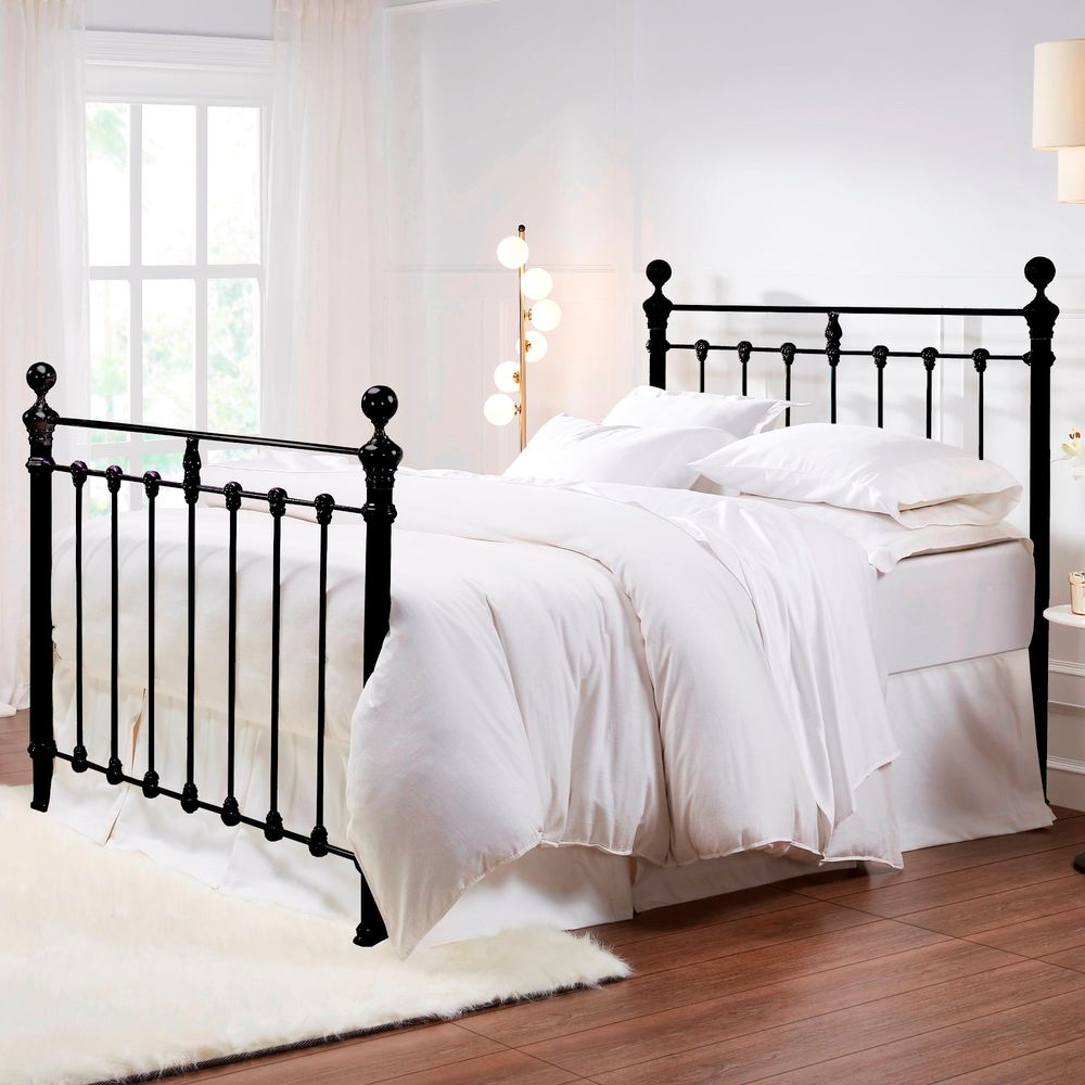 Beds Castile Metal Bed Solo Satin Black - Queen