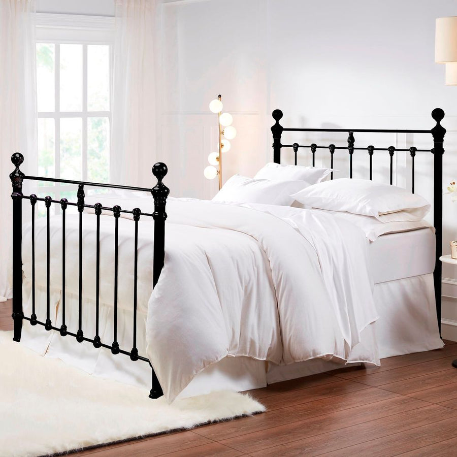 Beds Castile Metal Bed Solo Satin Black - King