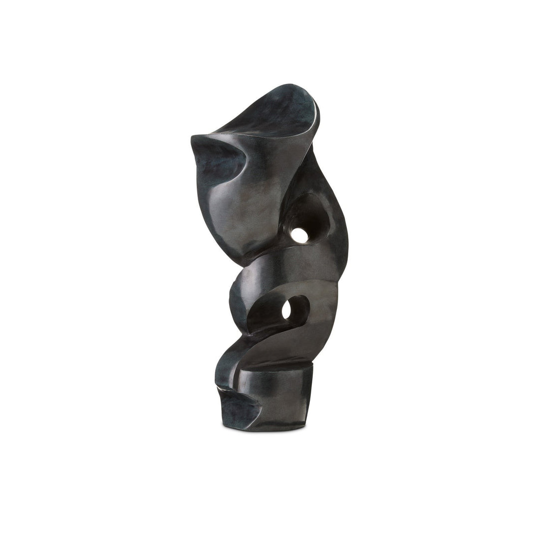 Roland Black Marble Abstract Sculpture