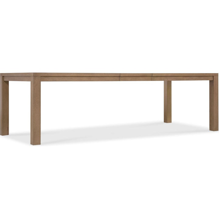 Sonnet Rectangle Dining Table with One 18-inch Leaf - Medium Wood