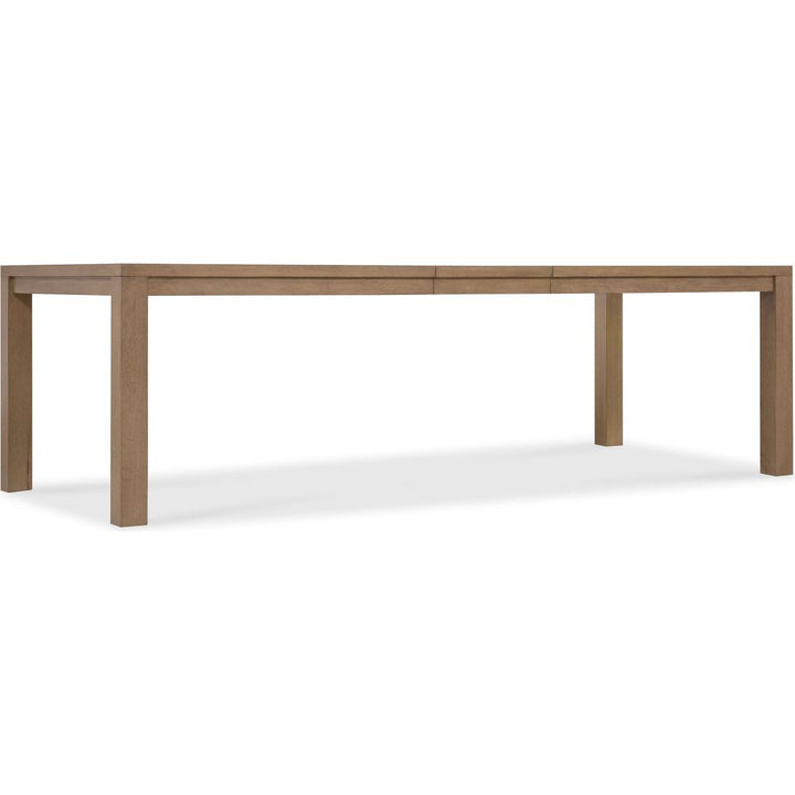 Ballad Rectangle Dining Table with One 18-inch Leaf - Medium Wood