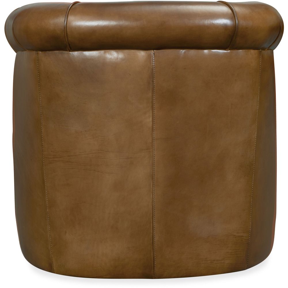 Lounge Chairs Axton Swivel Leather Club Chair
