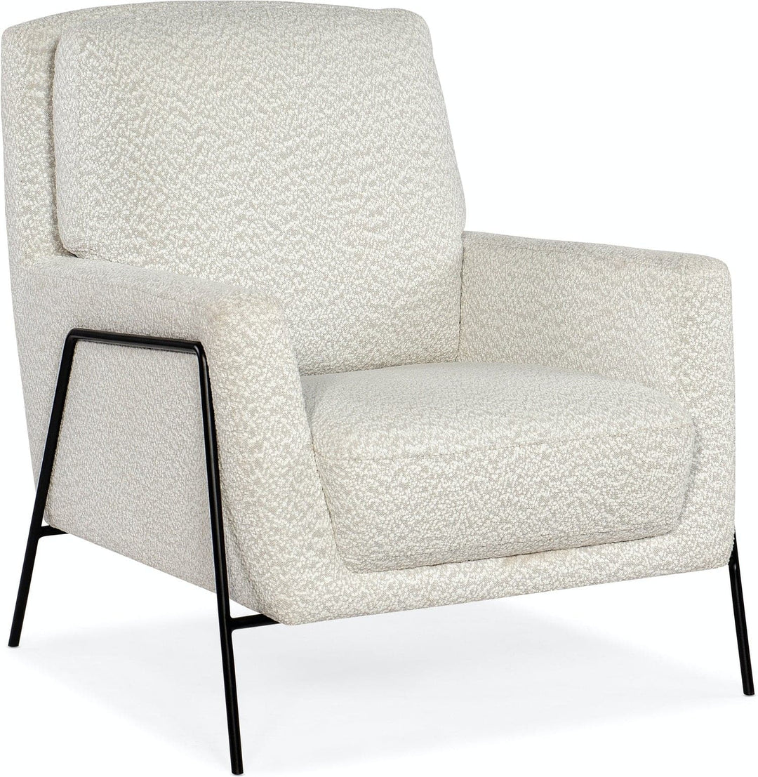 Amette Metal Frame Club Chair-Hooker-HOOKER-CC452-401-Lounge ChairsWoolens Snow-7-France and Son