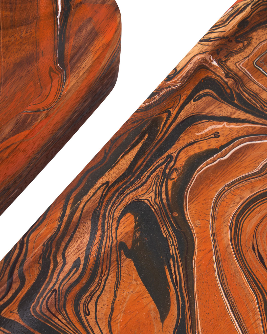 Divine Orange Tray Set of 2
