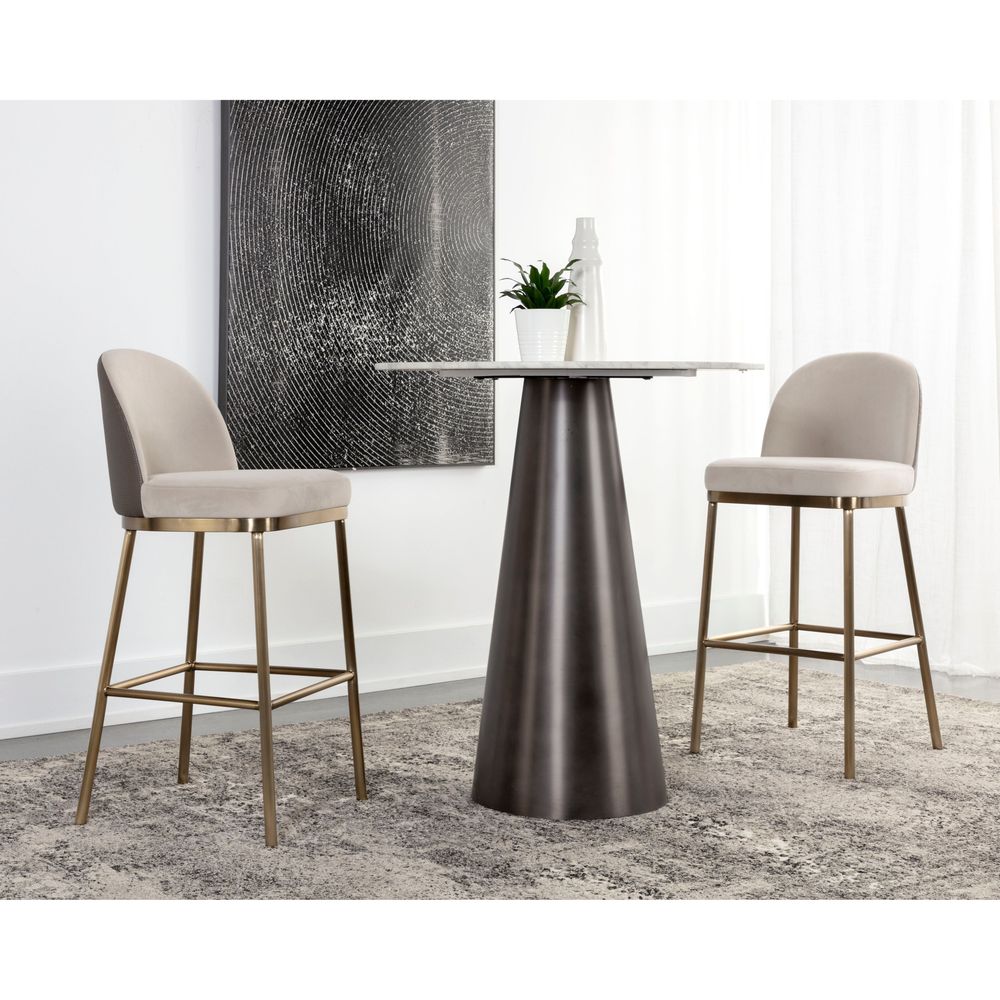 Lavania Barstool - Meg Taupe / Porcini Taupe