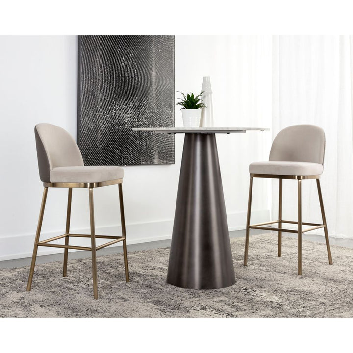 Lavania Barstool - Meg Taupe / Porcini Taupe