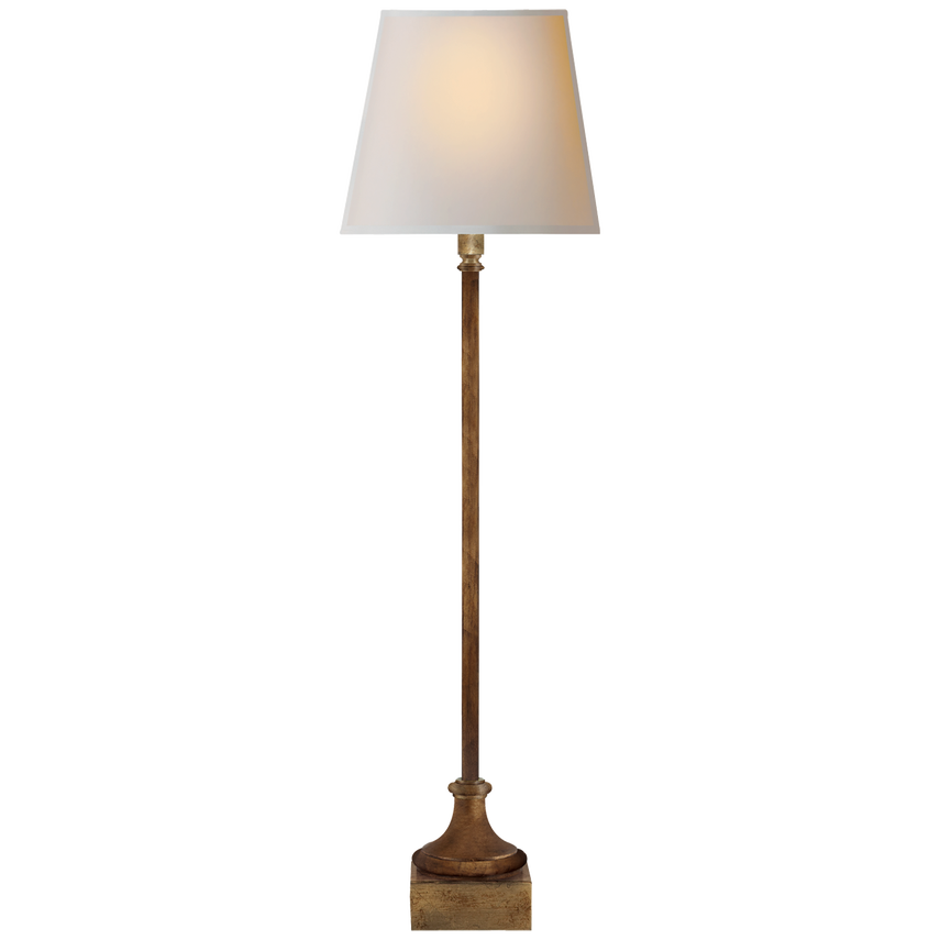 Cedar Buffet Lamp-Visual Comfort-VISUAL-CHA 8315GI-NP-Table LampsGilded Iron / Natural Paper Shade-6-France and Son