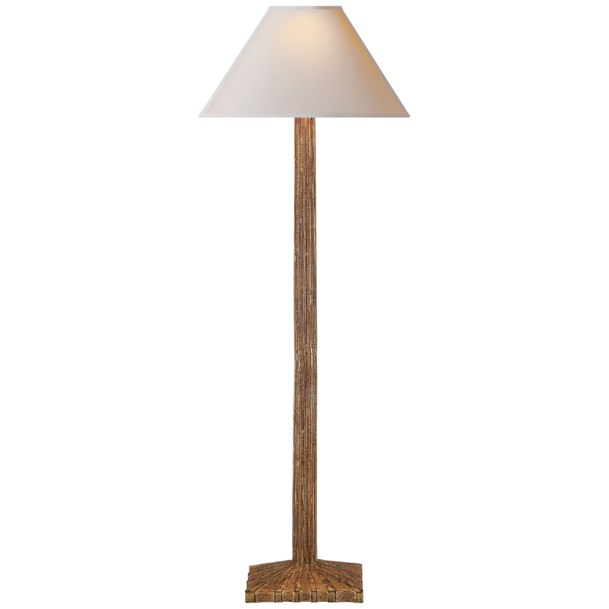 Suzan Buffet Lamp-Visual Comfort-VISUAL-CHA 8463GI-NP-Table LampsGilded Iron-Natural Paper-4-France and Son