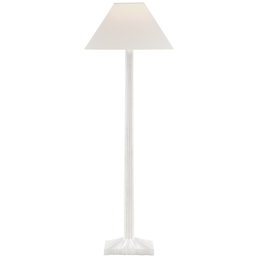 Suzan Buffet Lamp-Visual Comfort-VISUAL-CHA 8463WHT-L-Table LampsPlaster White-Linen-7-France and Son