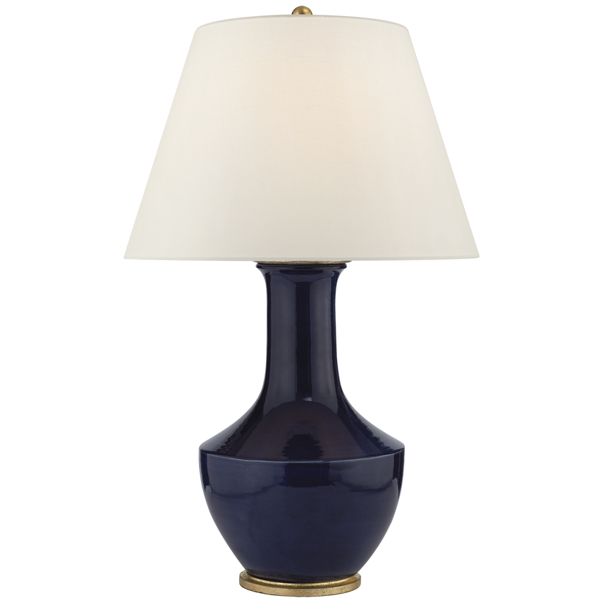 Laila Table Lamp-Visual Comfort-VISUAL-CHA 8661DM-L-Table LampsDenim Porcelain-1-France and Son