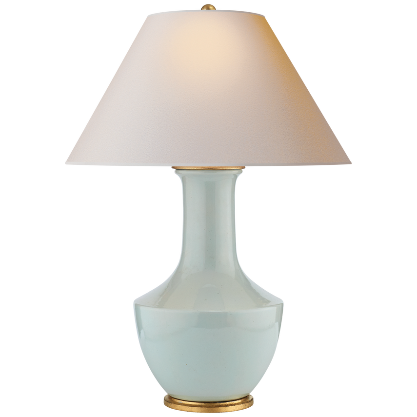 Laila Table Lamp-Visual Comfort-VISUAL-CHA 8661ICB-L-Table LampsIce Blue Porcelain-2-France and Son