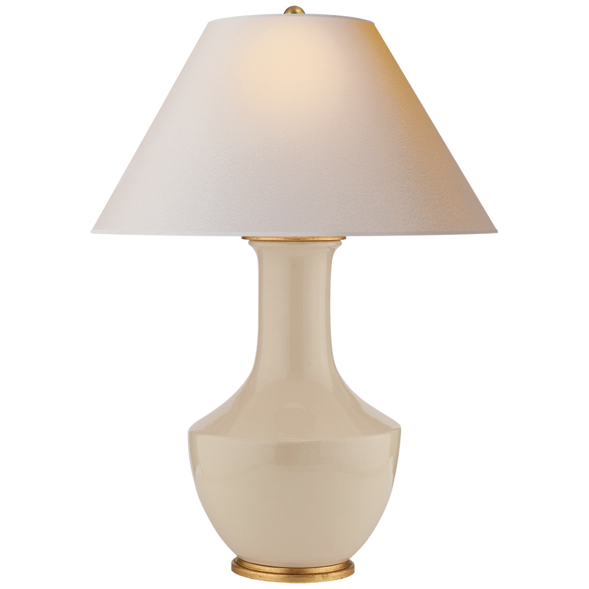 Laila Table Lamp-Visual Comfort-VISUAL-CHA 8661ICO-L-Table LampsCoconut Porcelain-3-France and Son