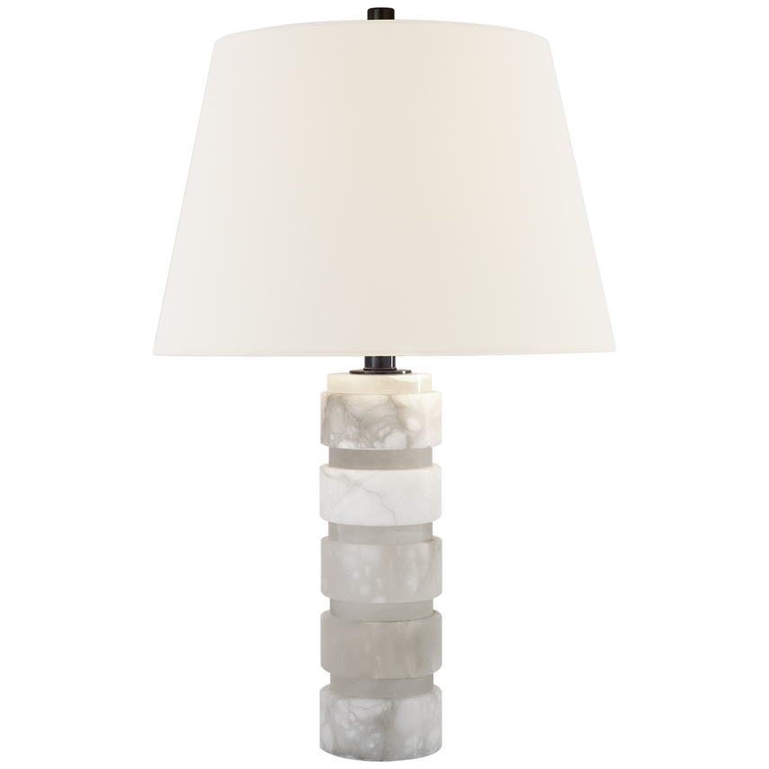 Rod Cucky Stacked Table Lamp-Visual Comfort-VISUAL-CHA 8945ALB-L-Table Lamps-1-France and Son