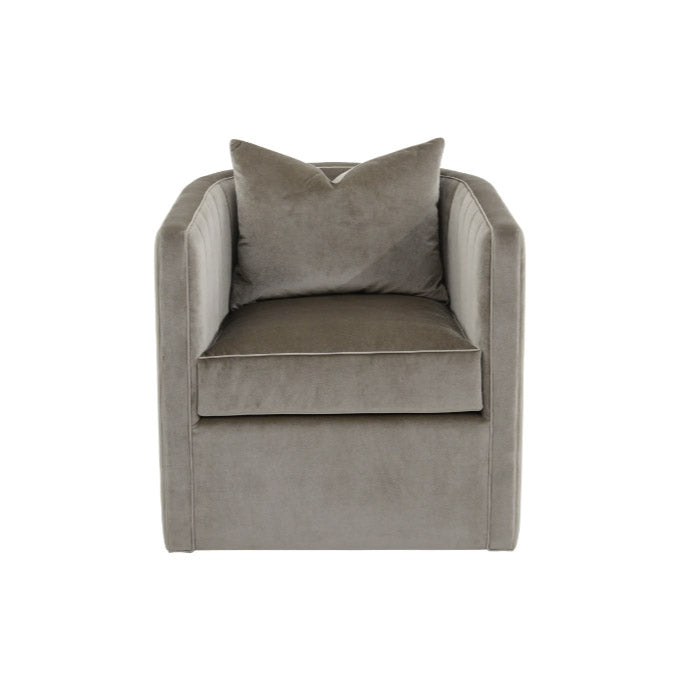 Lounge Chairs Valora Swivel Club Chair - Brown - Beech Wood