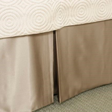 Charmeuse Tailored Bed Skirt-Ann Gish-ANNGISH-TSCHK-FRO-BeddingFrost-King-1-France and Son