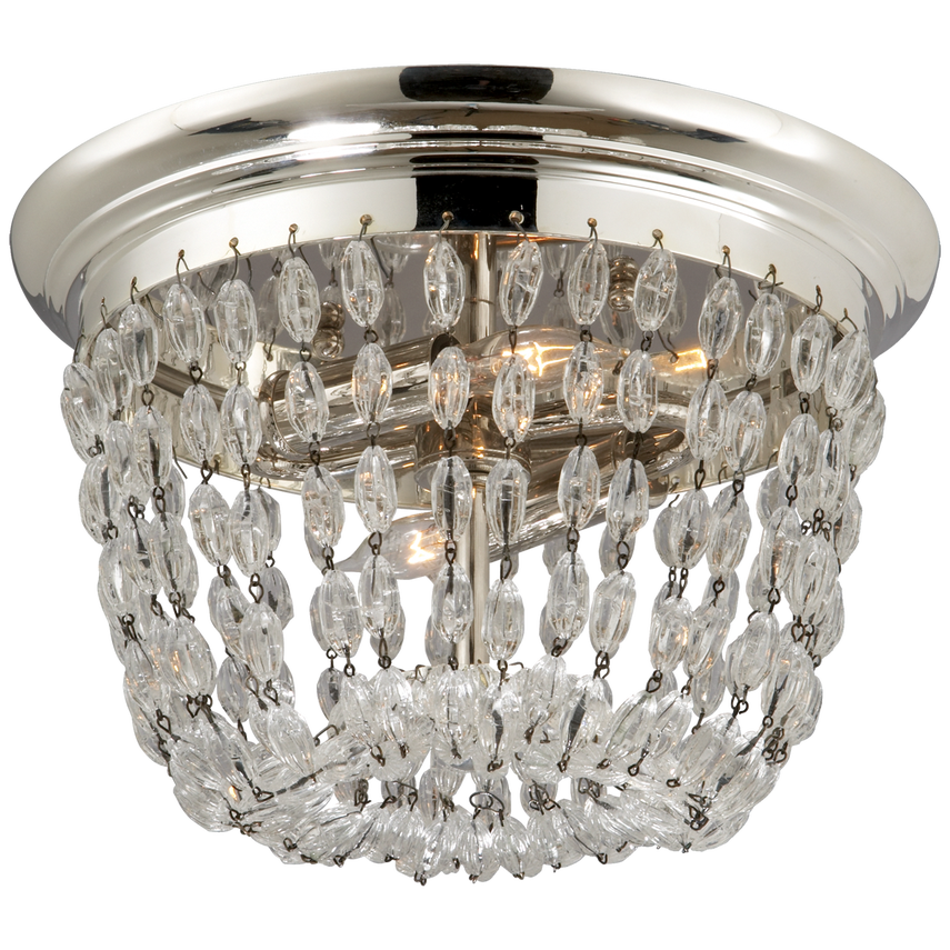 Parisian Flea Market Flush Mount-Visual Comfort-VISUAL-CHC 4206PS-SG-Flush MountsSmall-Polished Silver-5-France and Son