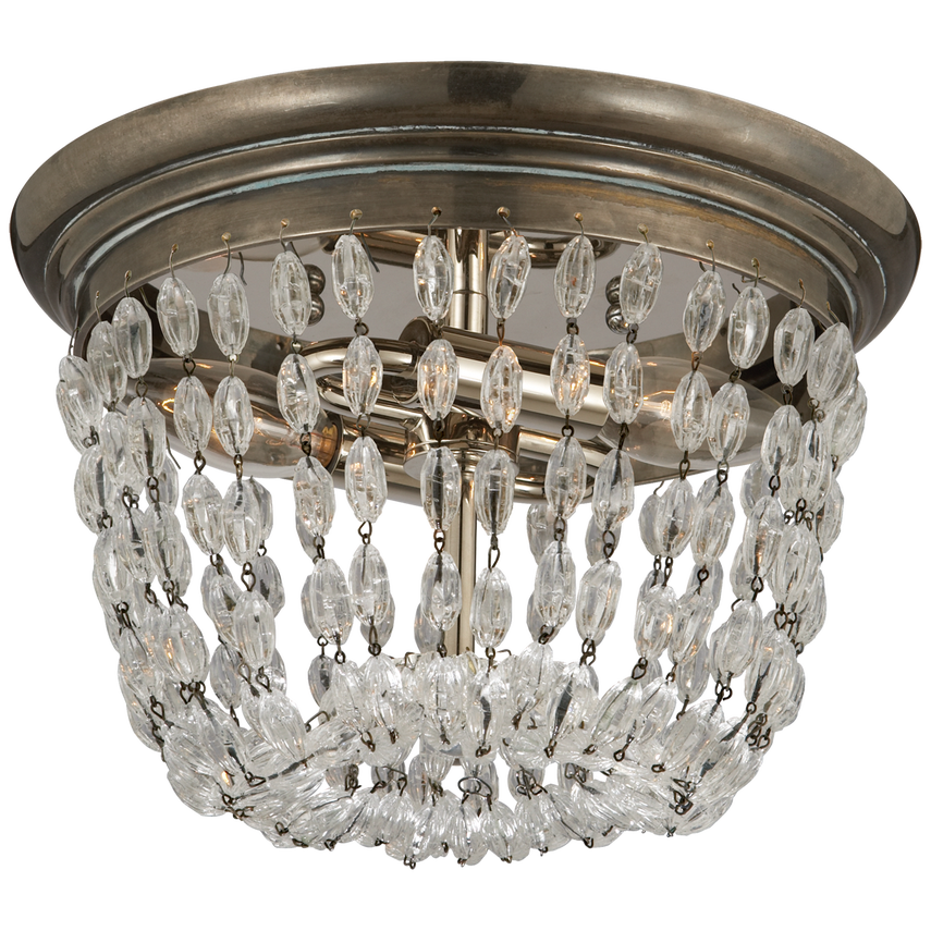 Parisian Flea Market Flush Mount-Visual Comfort-VISUAL-CHC 4206SHS-SG-Flush MountsSmall-Sheffield Silver-6-France and Son