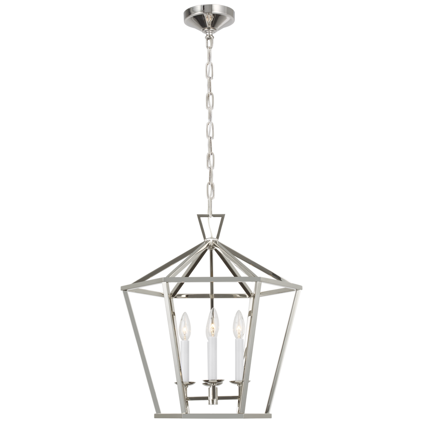 Darling Medium Hexagonal Lantern-Visual Comfort-VISUAL-CHC 5227PN-PendantsPolished Nickel-3-France and Son