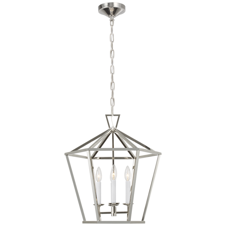 Darling Medium Hexagonal Lantern-Visual Comfort-VISUAL-CHC 5227PN-PendantsPolished Nickel-3-France and Son