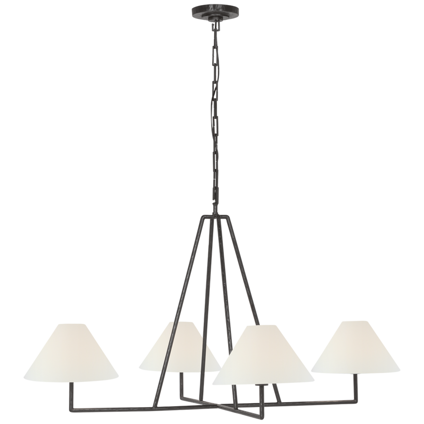 Kensington Extra Large Four Light Sculpted Chandelier