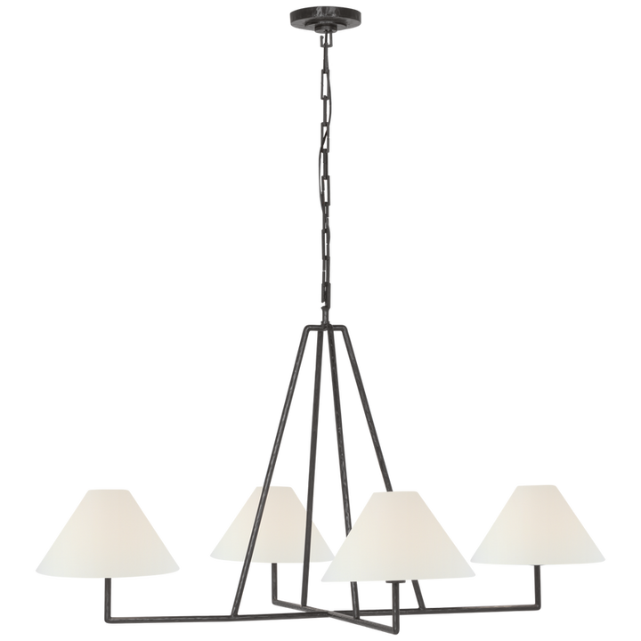 Kensington Extra Large Four Light Sculpted Chandelier