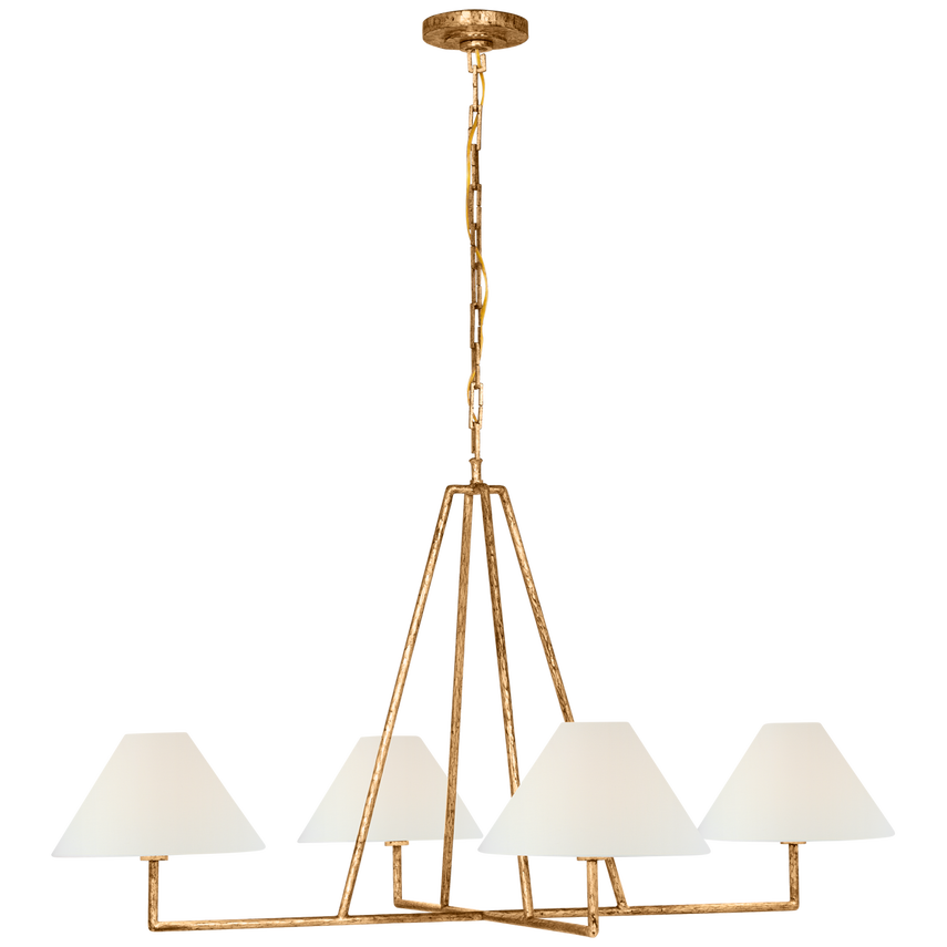 Kensington Extra Large Four Light Sculpted Chandelier