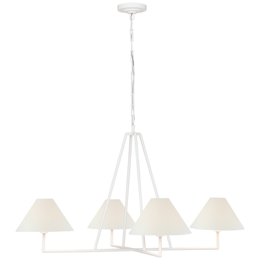 Kensington Extra Large Four Light Sculpted Chandelier