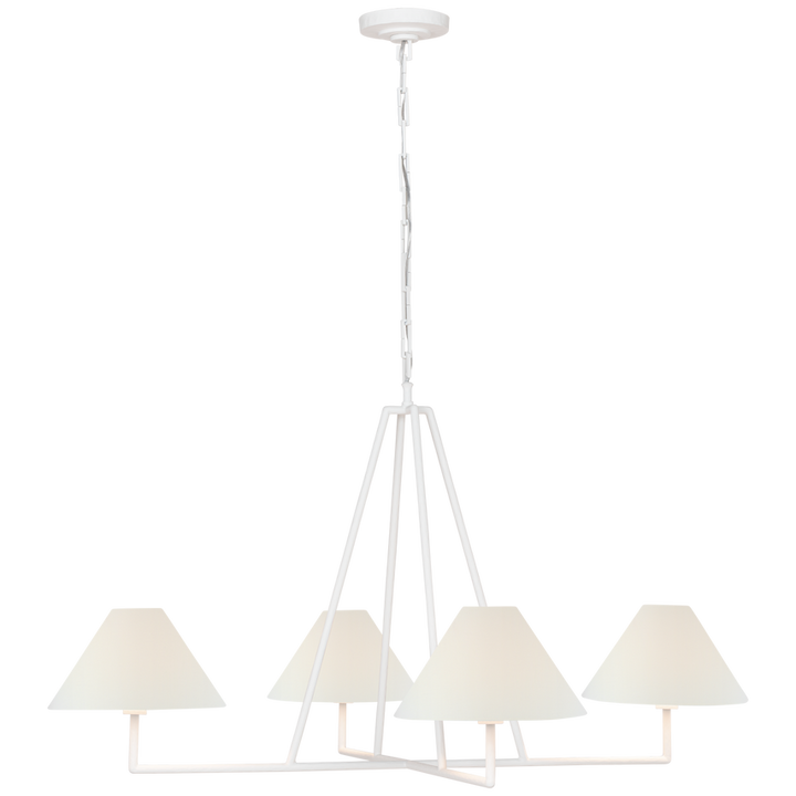 Kensington Extra Large Four Light Sculpted Chandelier