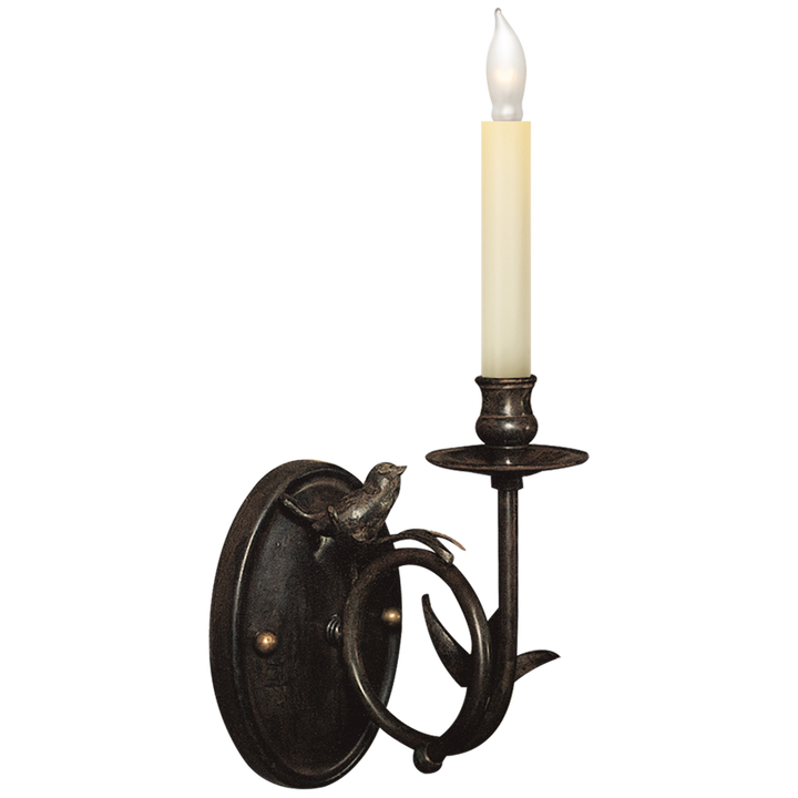 Percy Bird Sconce-Visual Comfort-VISUAL-CHD 1158R-Wall LightingRust with Verdis Accents-2-France and Son