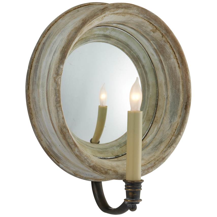 Cheryl Medium Reflection Sconce-Visual Comfort-VISUAL-CHD 1186OW-Wall LightingOld White-1-France and Son