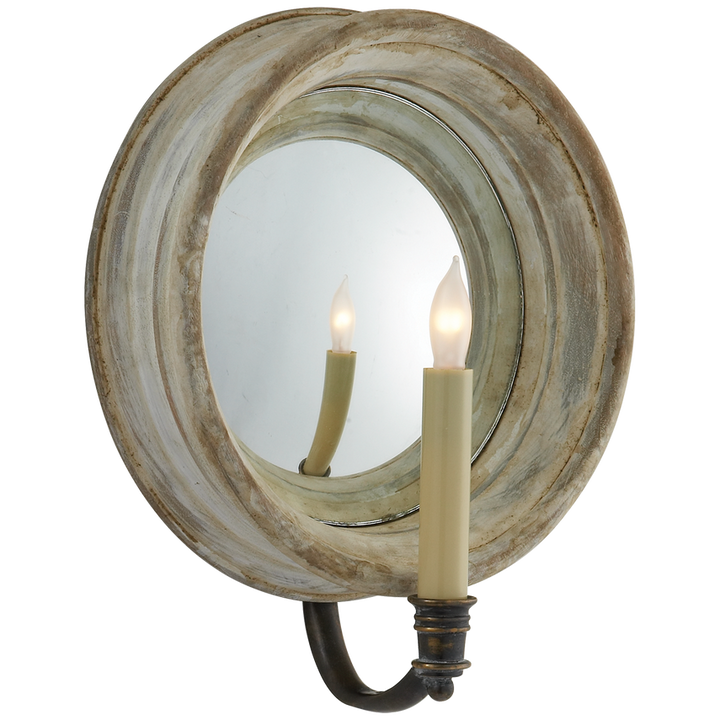 Cheryl Medium Reflection Sconce-Visual Comfort-VISUAL-CHD 1186OW-Wall LightingOld White-1-France and Son