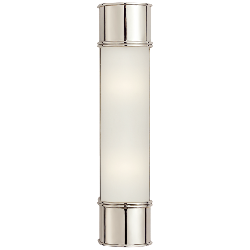 Ford 18" Bath Sconce-Visual Comfort-VISUAL-CHD 1552PN-FG-Bathroom LightingPolished Nickel-Frosted Glass-5-France and Son