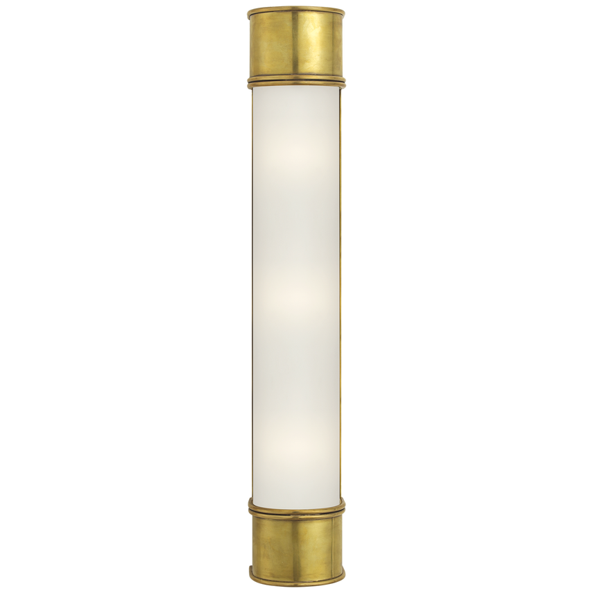 Oriana 24" Bath Sconce-Visual Comfort-VISUAL-CHD 1553AB-FG-Bathroom LightingAntique-Burnished Brass-Frosted Glass-1-France and Son