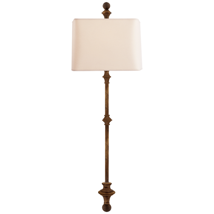 Cedar Stanchion Wall Light-Visual Comfort-VISUAL-CHD 2300GI-NP-Wall LightingGilded / Natural Paper Shade-6-France and Son