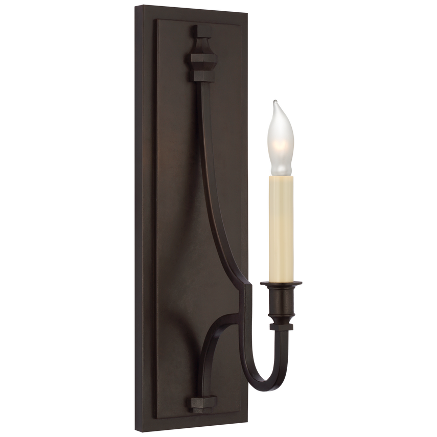 Minos Medium Sconce-Visual Comfort-VISUAL-CHD 2560AI-Wall LightingAged Iron-2-France and Son