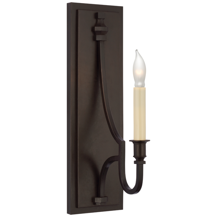 Minos Medium Sconce-Visual Comfort-VISUAL-CHD 2560AI-Wall LightingAged Iron-2-France and Son