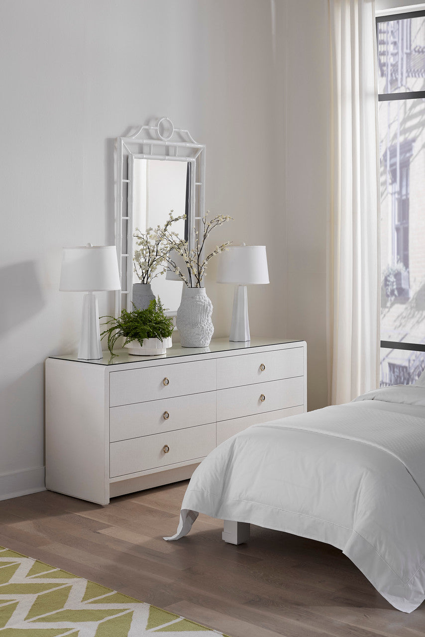Chloe Mirror, Eggshell White