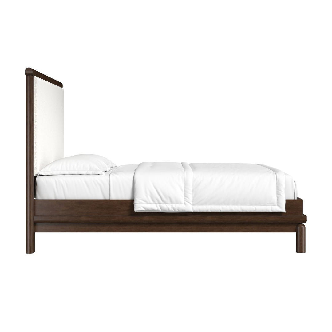 Verge King Upholstered Bed — Handcrafted Walnut