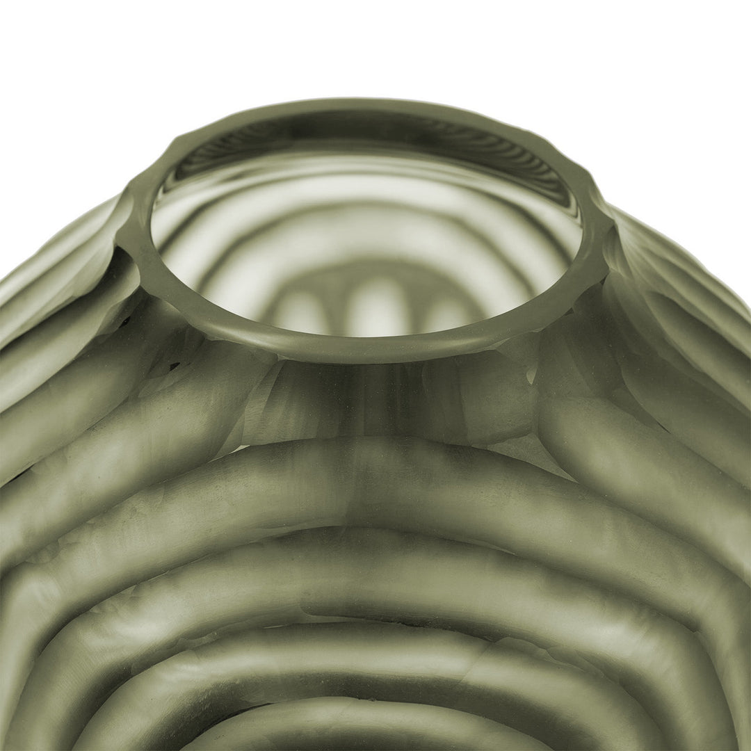 Circle Small Vase, Nori Green