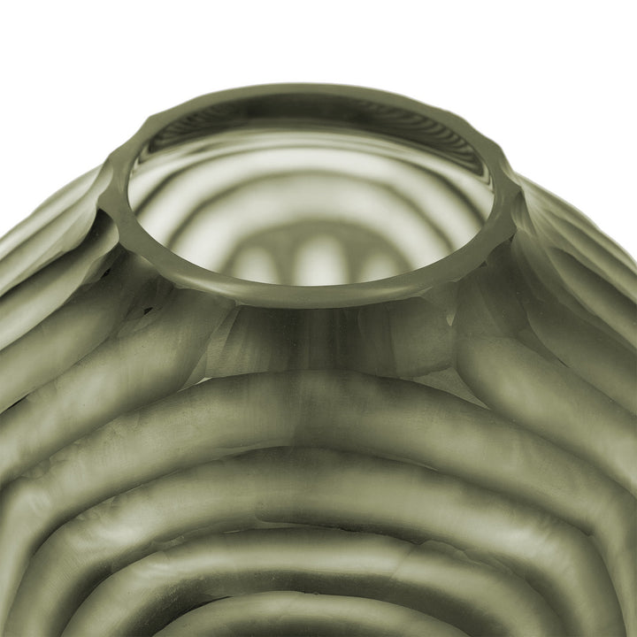Circle Small Vase, Nori Green