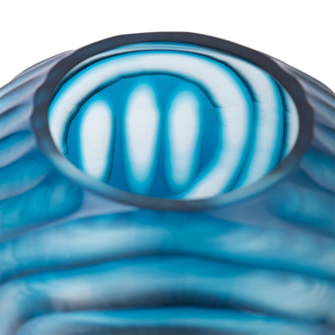 Circle Small Vase, Frost Blue