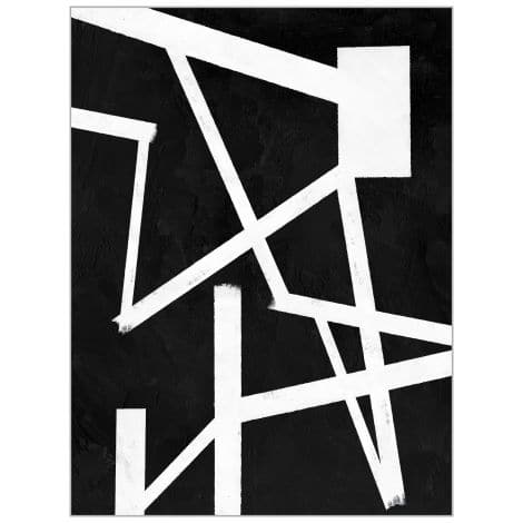 Sharp Edges Black 1-Wendover-WEND-CK0410-Wall Art-1-France and Son