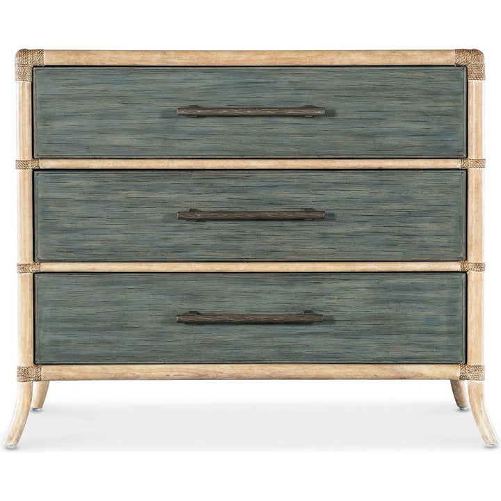 Dressers & Chests Retreat Pole Rattan Chest - Blues