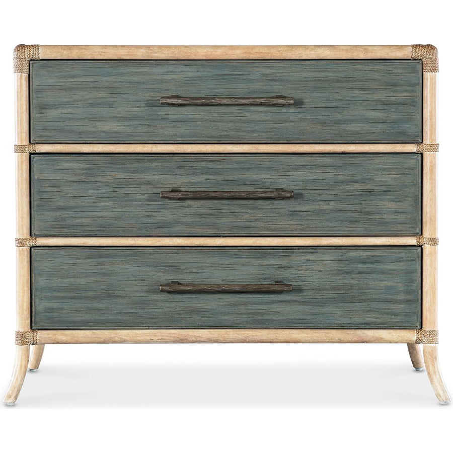 Dressers & Chests Retreat Pole Rattan Chest - Blues