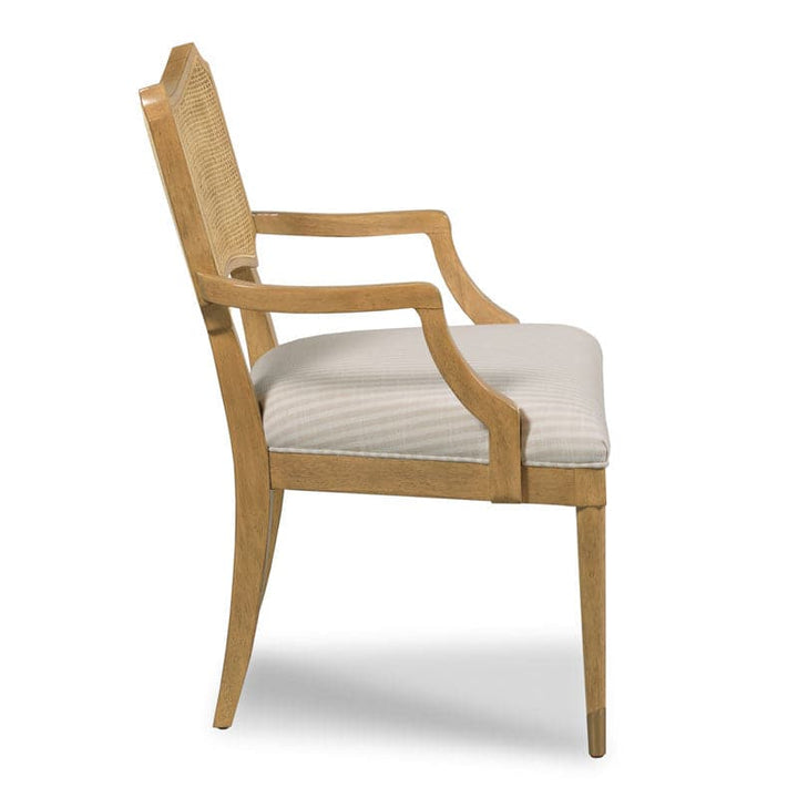 Powers Cane Arm Chair-Woodbridge Furniture-WOODB-CK700-17-Dining Chairs-3-France and Son