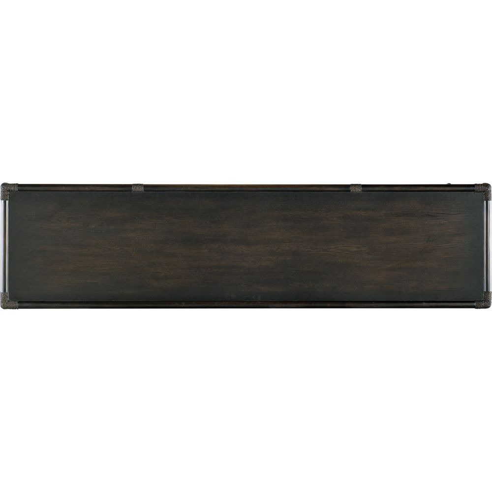 Retreat Pole Rattan Sideboard - Dark Wood