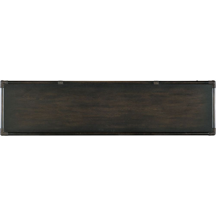 Retreat Pole Rattan Sideboard - Dark Wood