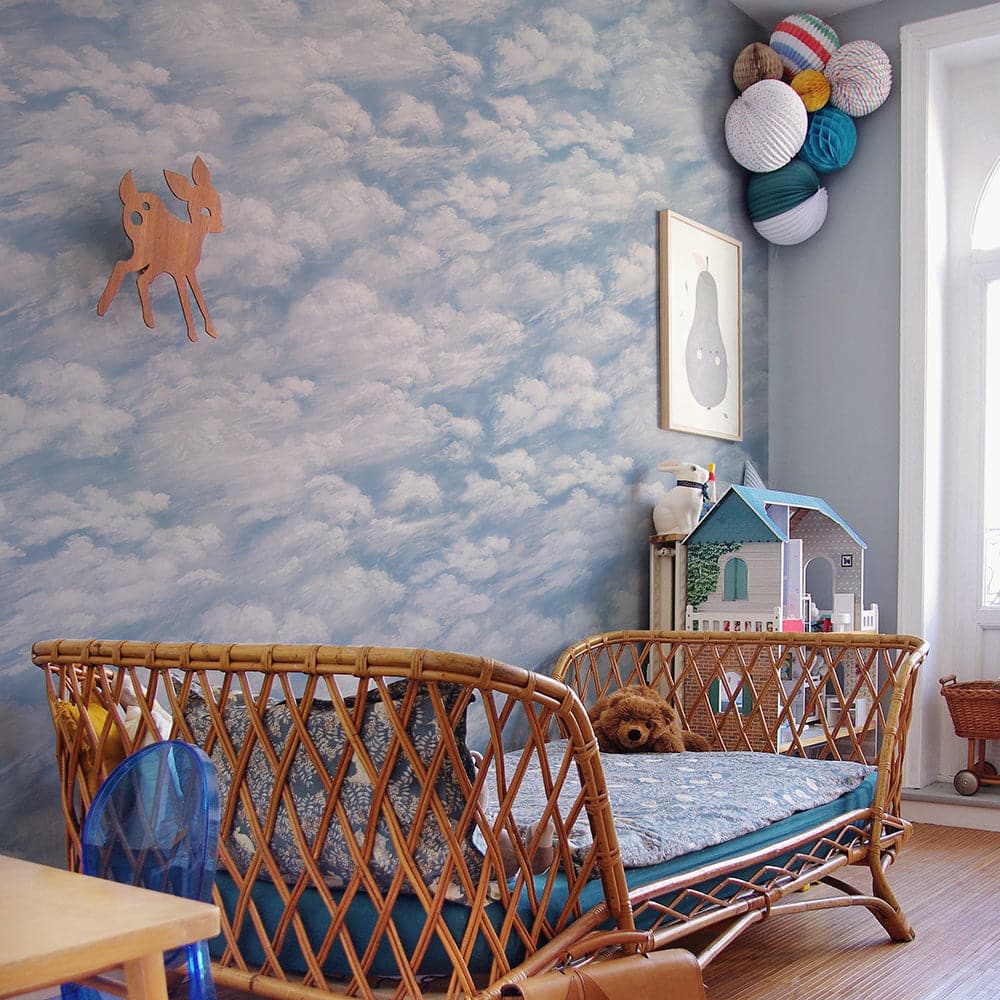 Clouds Peel And Stick Wallpaper-Tempaper & Co.-Tempaper-CL10591-Wall Paper-6-France and Son